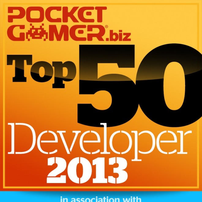 PocketGamer.biz 2013 年 50 强开发者以 PDF 杂志形式发布